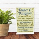 Father Daughter Keepsake Gift For Dad Birthday Ornament Sign