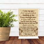Memorial Standing Plaque Rememberance Christmas Gift For Mum Dad