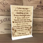 Memorial Standing Plaque Rememberance Christmas Gift For Mum Dad