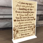 Memorial Standing Plaque Rememberance Christmas Gift For Mum Dad