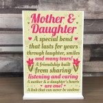 Mother Daughter Keepsake Gift For Mum Birthday Ornament Sign
