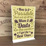 Mum And Dad Sign Ornament Keepsake Birthday Christmas Gift