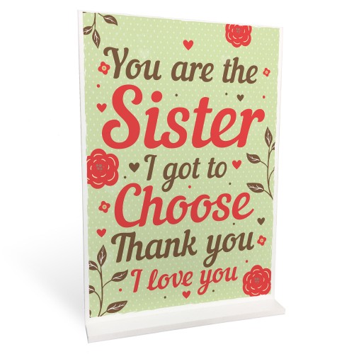 Best FRIEND Sister Gifts Standing Plaque Christmas Friend Gift
