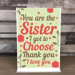 Best FRIEND Sister Gifts Standing Plaque Christmas Friend Gift