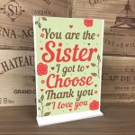 Best FRIEND Sister Gifts Standing Plaque Christmas Friend Gift