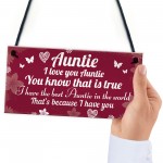 Auntie Hanging Plaques Auntie Decoration Birthday Christmas Gift