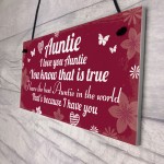 Auntie Hanging Plaques Auntie Decoration Birthday Christmas Gift