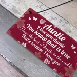 Auntie Hanging Plaques Auntie Decoration Birthday Christmas Gift