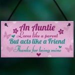 Thank You Gift For Auntie Birthday Christmas Auntie Ornament