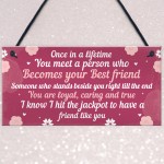 BEST FRIEND Birthday Christmas Gifts Friendship Plaque Keepsake 