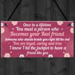 BEST FRIEND Birthday Christmas Gifts Friendship Plaque Keepsake 