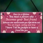BEST FRIEND Birthday Christmas Gifts Friendship Plaque Keepsake 