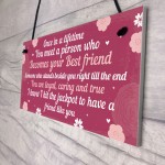 BEST FRIEND Birthday Christmas Gifts Friendship Plaque Keepsake 