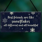 BEST FRIEND Ornament Christmas Gift Plaque Friendship Sign