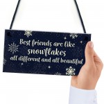 BEST FRIEND Ornament Christmas Gift Plaque Friendship Sign