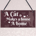 Shabby Chic Funny Home Cat Kitten House Hanging Plaque Pet Sign