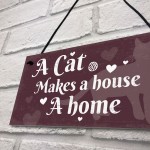 Shabby Chic Funny Home Cat Kitten House Hanging Plaque Pet Sign