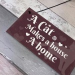Shabby Chic Funny Home Cat Kitten House Hanging Plaque Pet Sign
