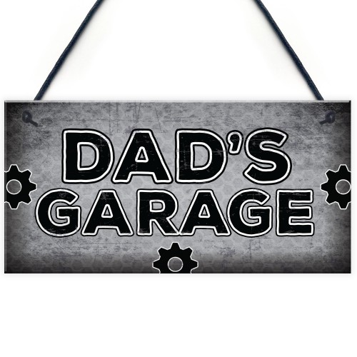 Dads Garage Man Cave Workshop Sign Dad Gifts For Christmas