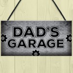 Dads Garage Man Cave Workshop Sign Dad Gifts For Christmas