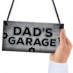 Dads Garage Man Cave Workshop Sign Dad Gifts For Christmas