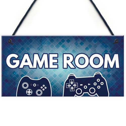 Games Room Bedroom Door Sign Gaming Man Cave Home Gifts