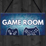 Games Room Bedroom Door Sign Gaming Man Cave Home Gifts