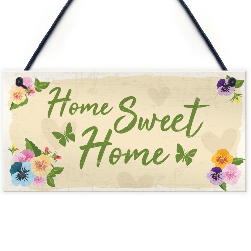 Home Sweet Home Sign Shabby Chic Housewarming New Home Gift