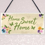 Home Sweet Home Sign Shabby Chic Housewarming New Home Gift