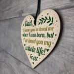 Gifts For Dad From Son Daughter Wooden Heart Birthday Christmas 