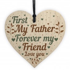 Father Present Sentimental Wood Heart Dad Father Gifts From Son