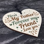 Father Present Sentimental Wood Heart Dad Father Gifts From Son