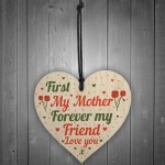 Mum Heart Plaque Wood Sign Friendship Mother Gifts From Daughter