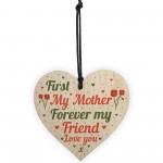 Mum Heart Plaque Wood Sign Friendship Mother Gifts From Daughter