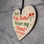 Mum Heart Plaque Wood Sign Friendship Mother Gifts From Daughter