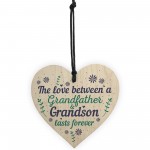 Grandfather Gift Ideas Wood Heart Grandpa Grandad Birthday Gifts