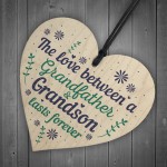 Grandfather Gift Ideas Wood Heart Grandpa Grandad Birthday Gifts