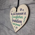 Grandfather Gift Ideas Wood Heart Grandpa Grandad Birthday Gifts