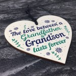 Grandfather Gift Ideas Wood Heart Grandpa Grandad Birthday Gifts