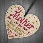 Mum Mother Memorial Wooden Heart Remembrance Plaque Keepsake