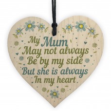 Mum Mother Memorial Plaques In Memory Wooden Heart Sign Gift