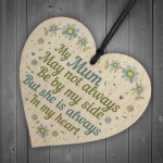 Mum Mother Memorial Plaques In Memory Wooden Heart Sign Gift