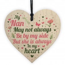 Nan Memorial Plaques Christmas Memorial Decoration Wooden Heart 