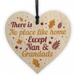 Nan and Grandad Christmas Birthday Gifts Hanging Heart Sign Xmas