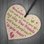 BEST FRIEND Keepsake Gift Wooden Heart Plaque Birthday Gift