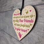 BEST FRIEND Keepsake Gift Wooden Heart Plaque Birthday Gift