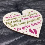 BEST FRIEND Keepsake Gift Wooden Heart Plaque Birthday Gift