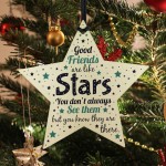 BEST FRIEND Birthday Christmas Keepsake Gift Wood Star Thank You