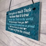Best Uncle Plaque Gift For Birthday Christmas Gift For Brother