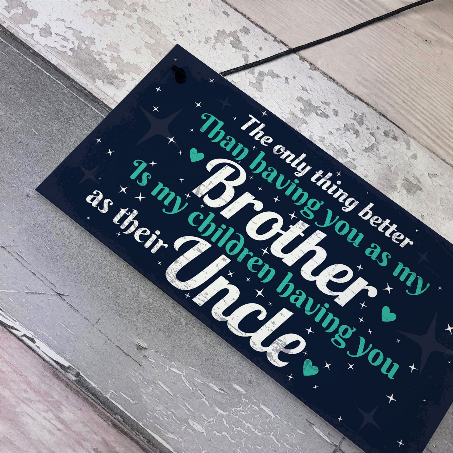 Thank You Novelty Gift For Uncle Plaque Gifts For Brother Birthday Christmas